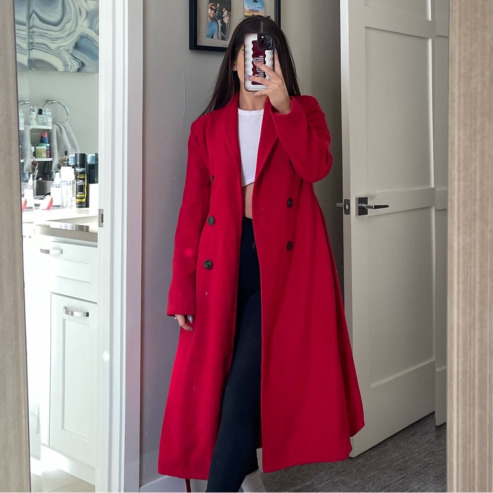 Boohoo Red Jacket US 4 NWT